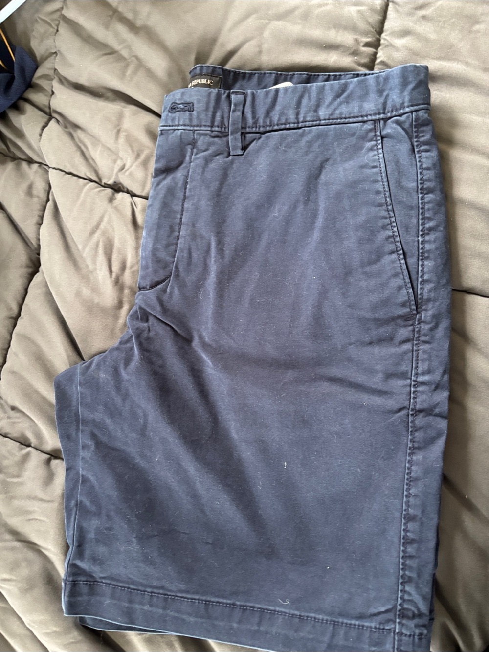 Banana Republic Navy Blue Chino Shorts size 34